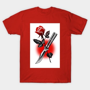 Flower and knife T-Shirt